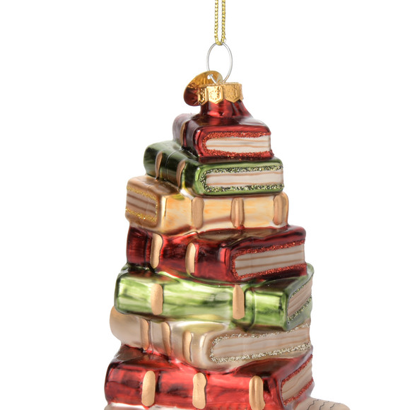 Baumschmuck Bücherstapel