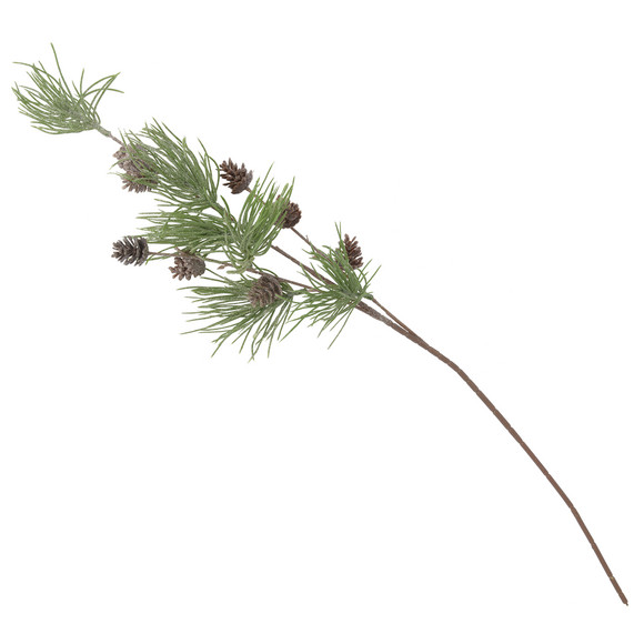 Kunstblume Tannenzweig in Frost-Optik