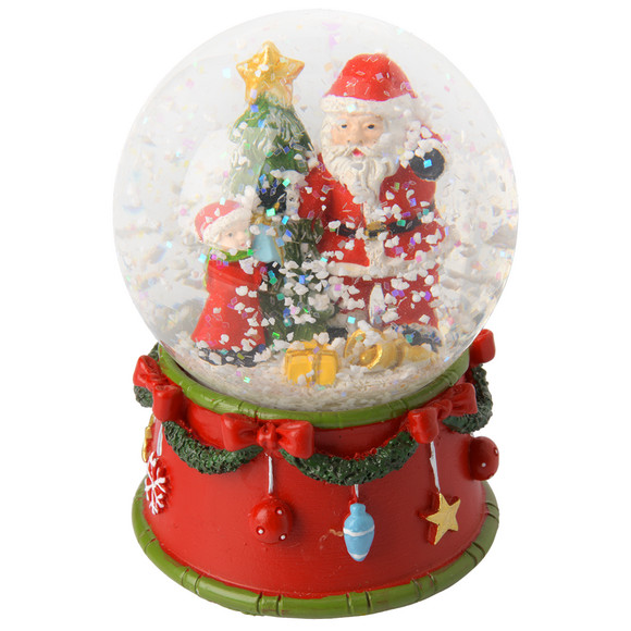 Schneekugel im weihnachtlichen Design