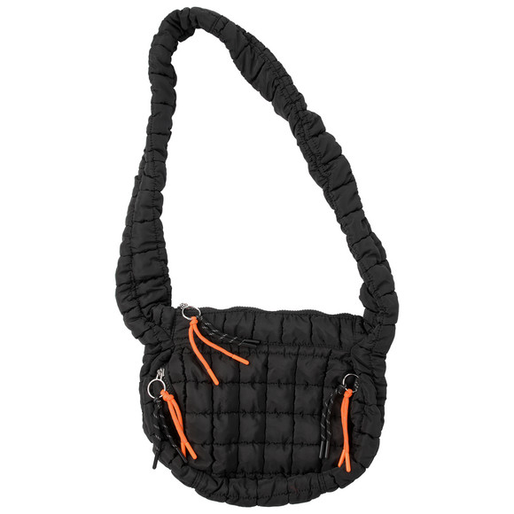 Gesteppte Umhängetasche mit Zipper