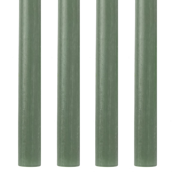 4 Stabkerzen in Rustik-Optik