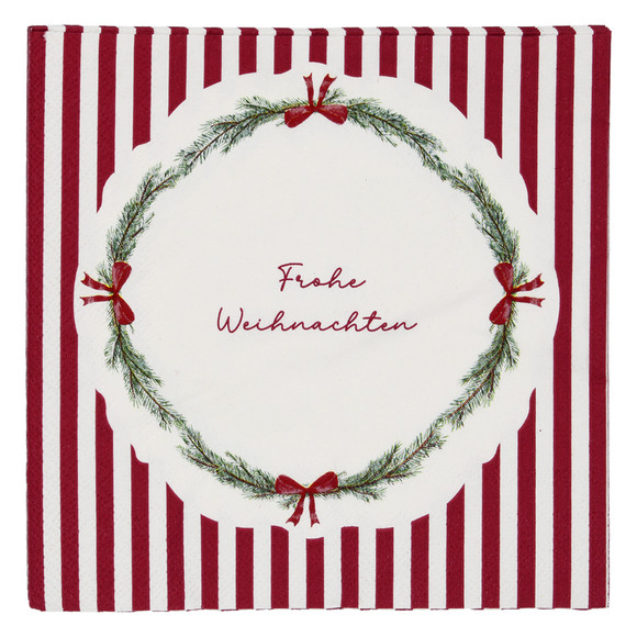 20 Servietten im weihnachtlichen Design