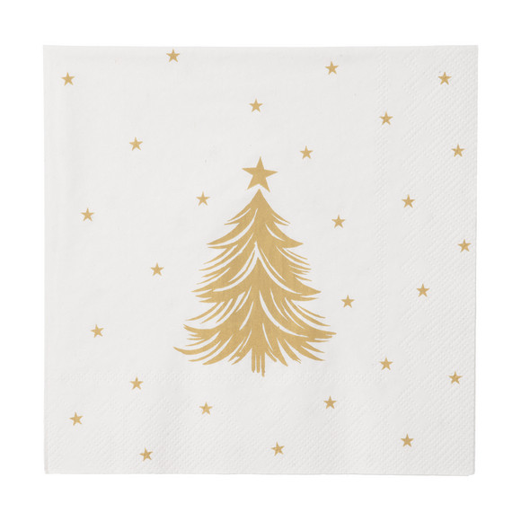 20 Servietten im weihnachtlichen Design