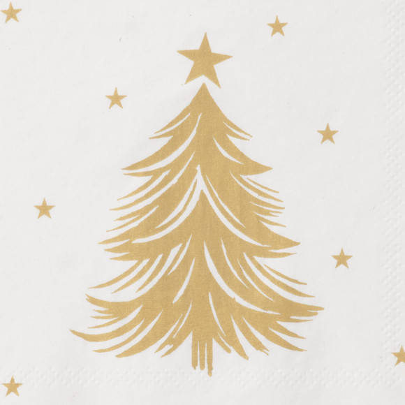 20 Servietten im weihnachtlichen Design