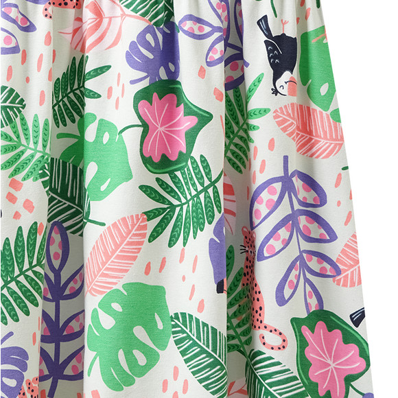 Mädchen Kleid mit Allover-Muster