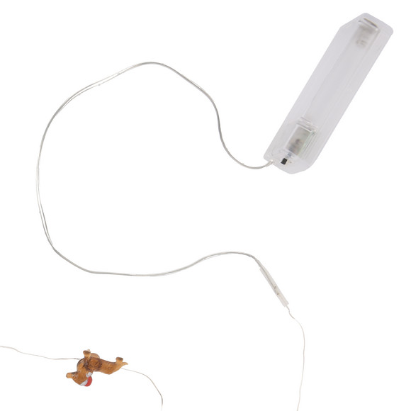 LED-Lichterkette mit Dackel-Figuren