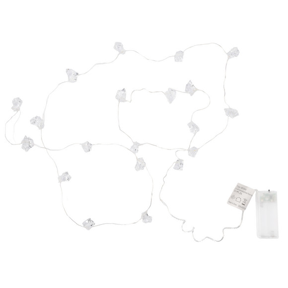 LED-Lichterkette mit Eiskristallen