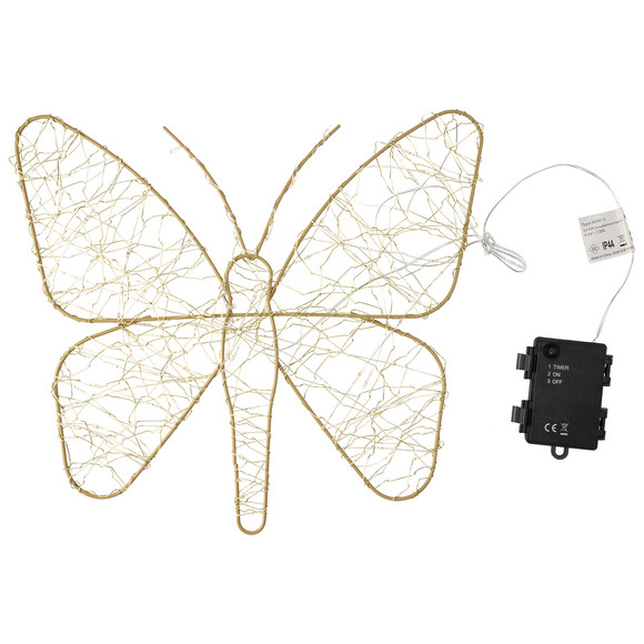 Großer LED-Schmetterling warmweiß