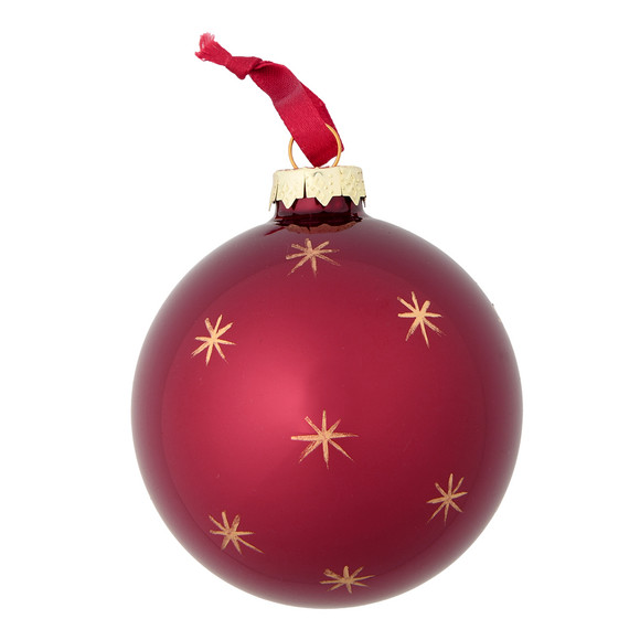 Weihnachtskugel mit Sternen