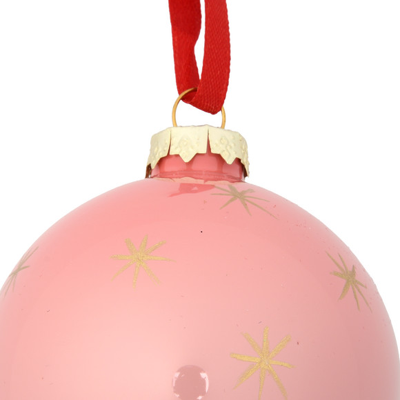 Weihnachtskugel mit Sternen