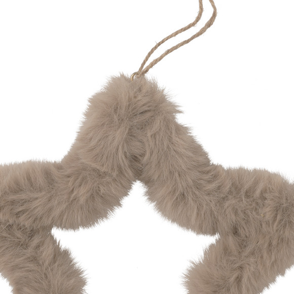 Baumschmuck Stern aus Plüsch