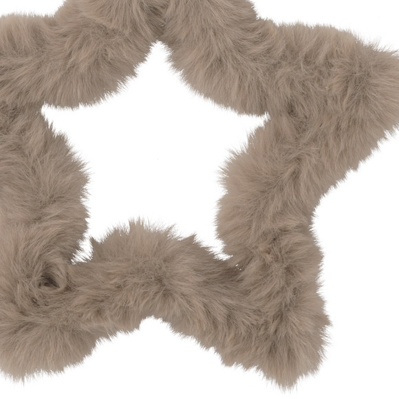 Baumschmuck Stern aus Plüsch