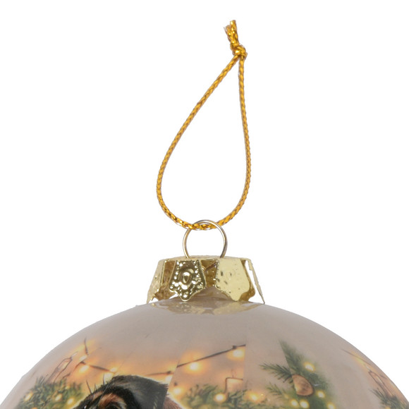 Weihnachtskugel mit Weihnachtsmotiv