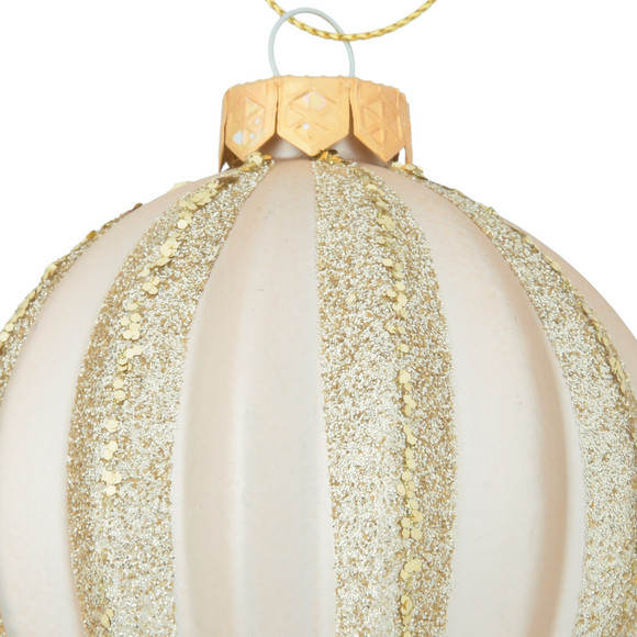 Weihnachtskugel mit Glitzer