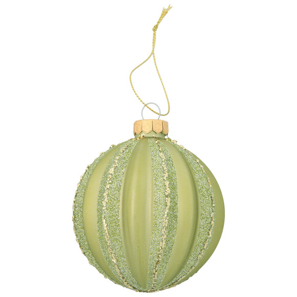 Weihnachtskugel mit Glitzer