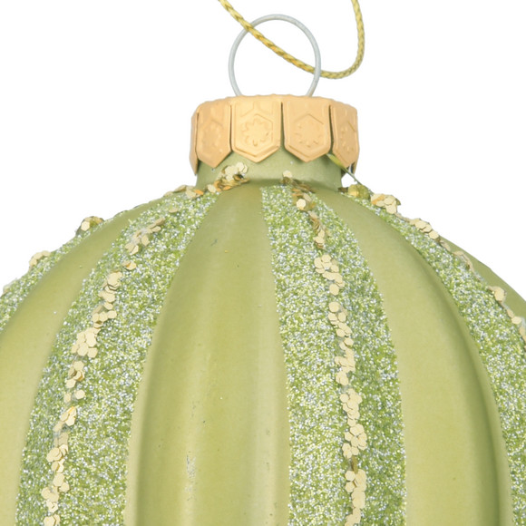 Weihnachtskugel mit Glitzer