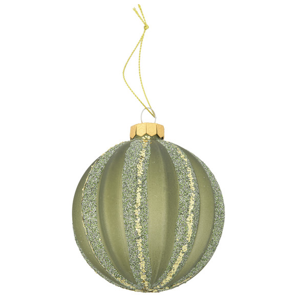 Weihnachtskugel mit Glitzer