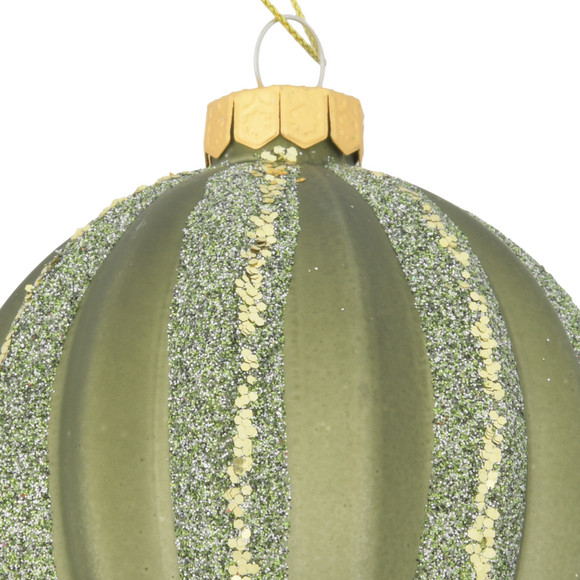 Weihnachtskugel mit Glitzer