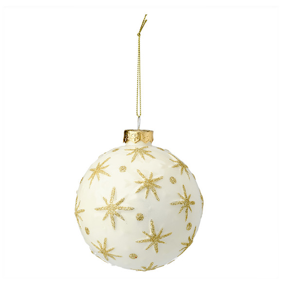 Große Weihnachtskugel mit Sternen