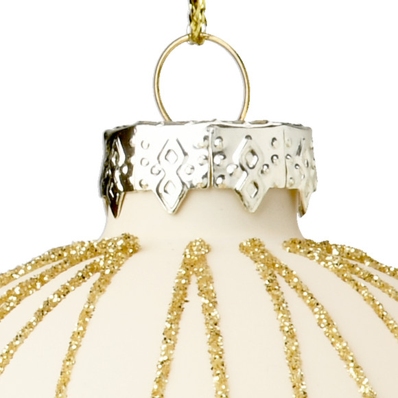 Weihnachtskugel mit Glitzer