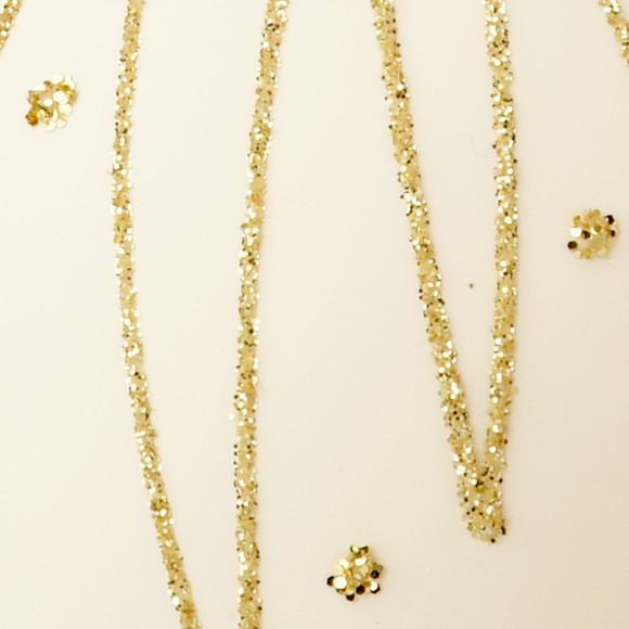 Weihnachtskugel mit Glitzer