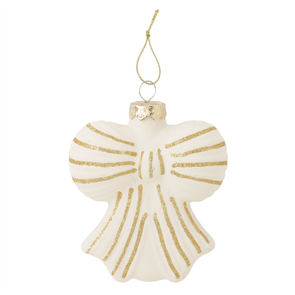 Baumschmuck Schleife mit Glitzer