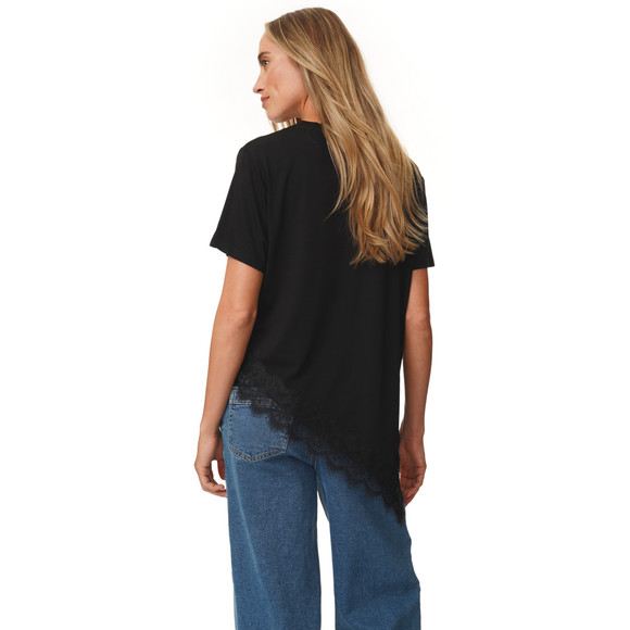 Damen Spitzenshirt mit kurzen Ärmeln