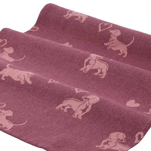 Tischläufer mit Dackel-Motiven