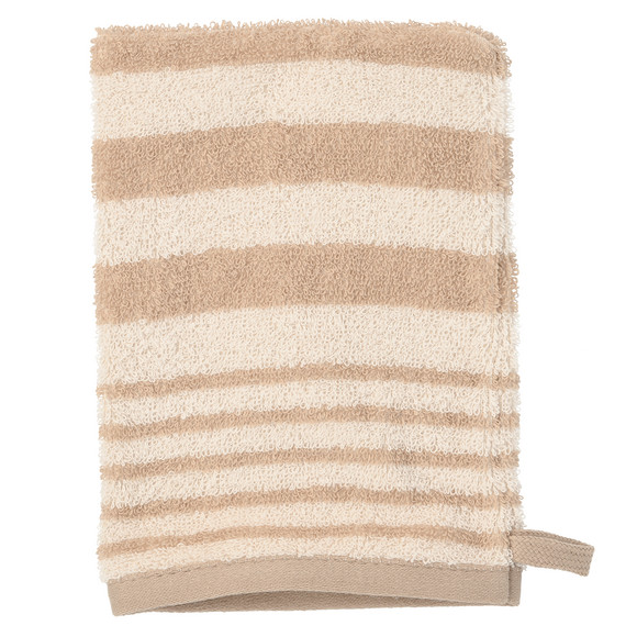 Waschhandschuh mit Streifenmuster