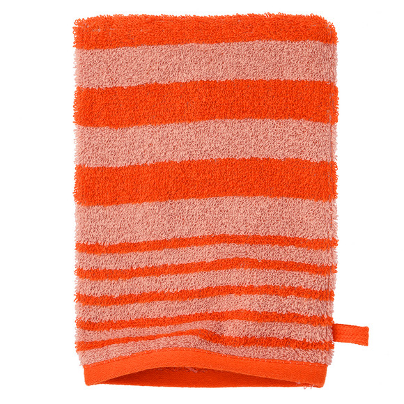 Waschhandschuh mit Streifenmuster