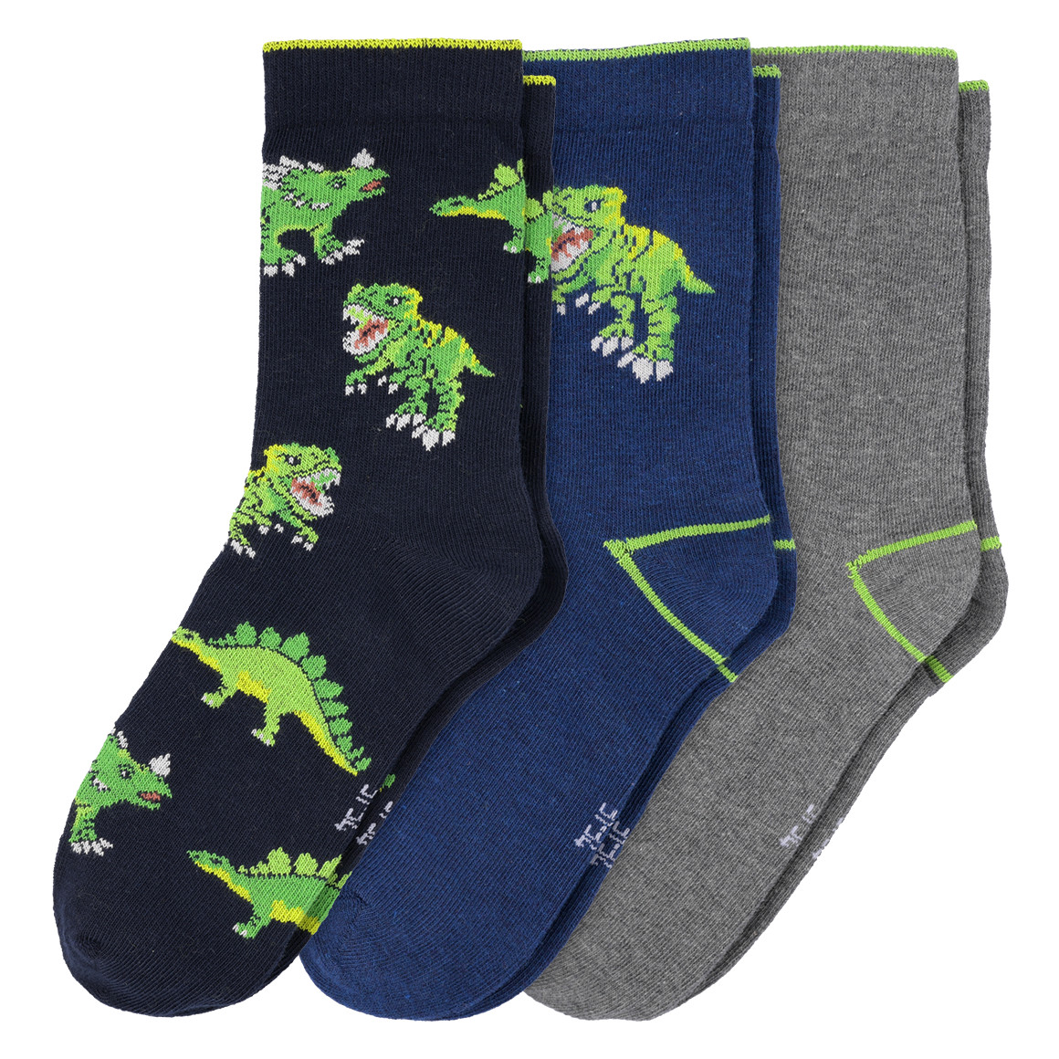 3 Paar Jungen Socken mit Dino-Motiven family Ernsting\'s 