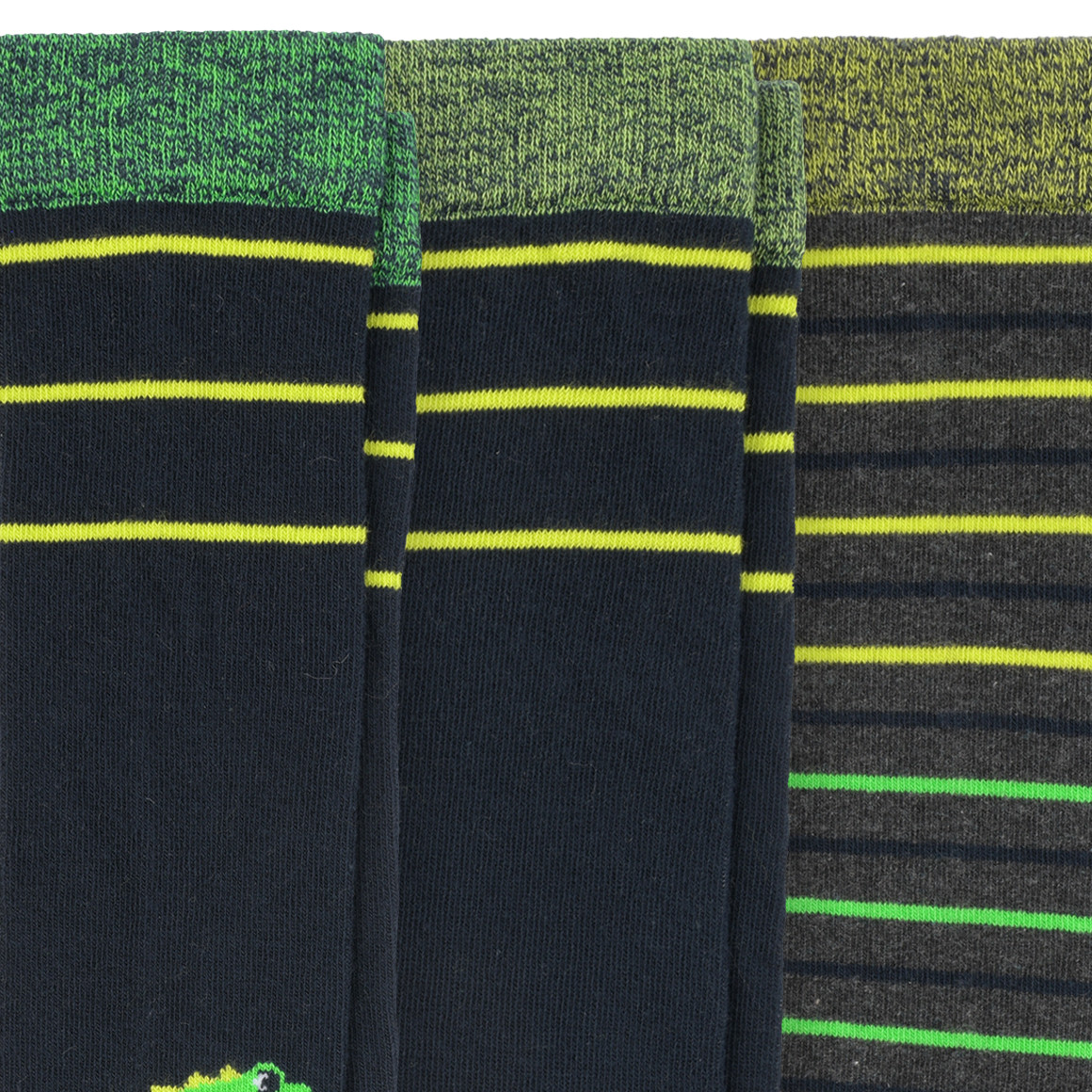 3 Paar Jungen Kniestrümpfe mit Dino-Motiven
