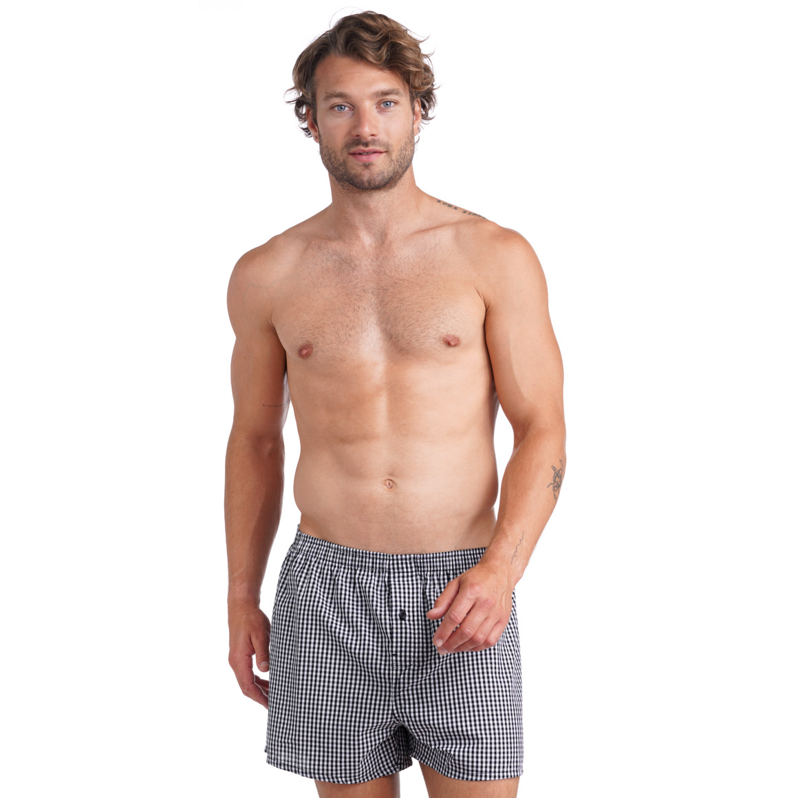 Herren Boxershorts mit Karo-Muster