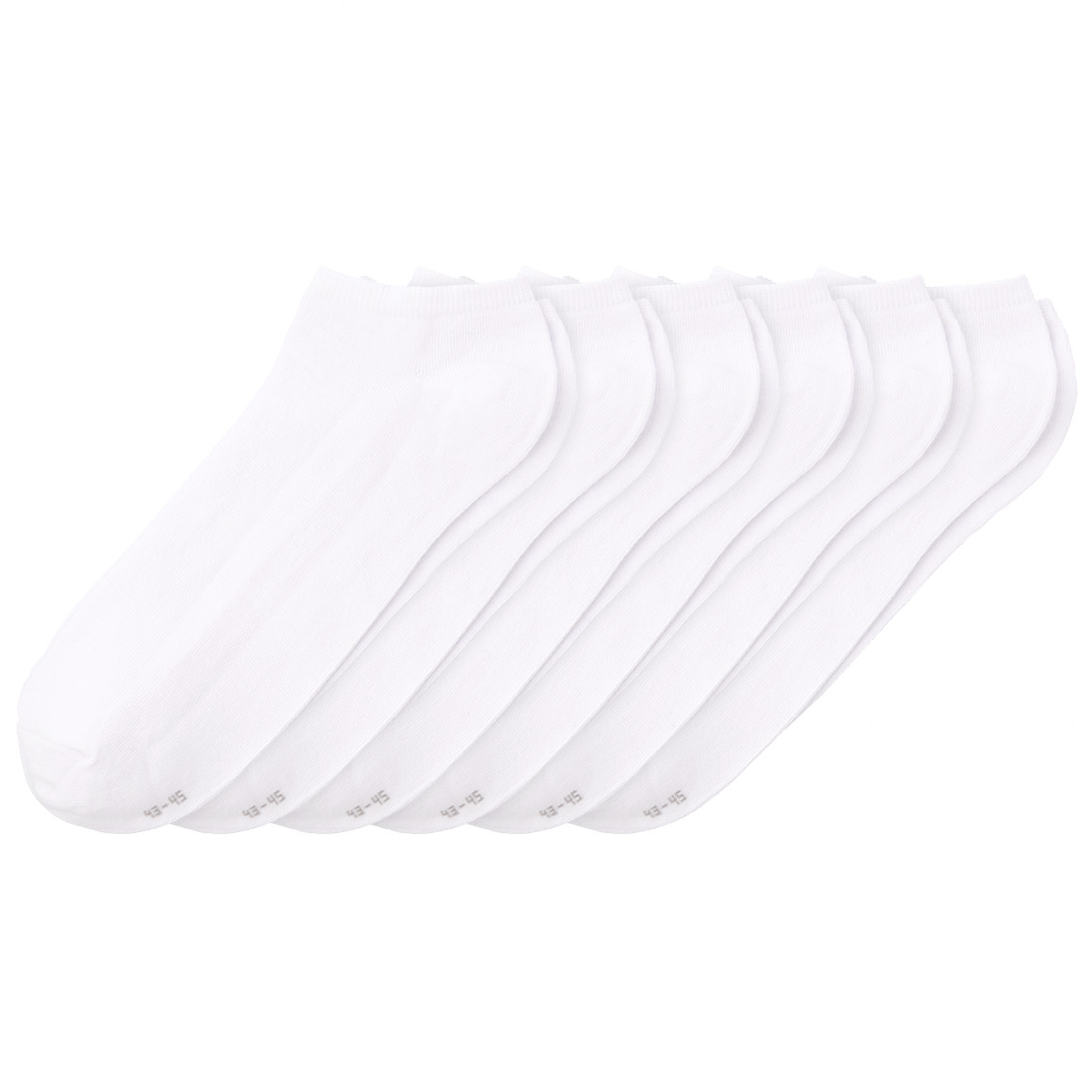 6 Paar Herren Sneaker-Socken unifarben