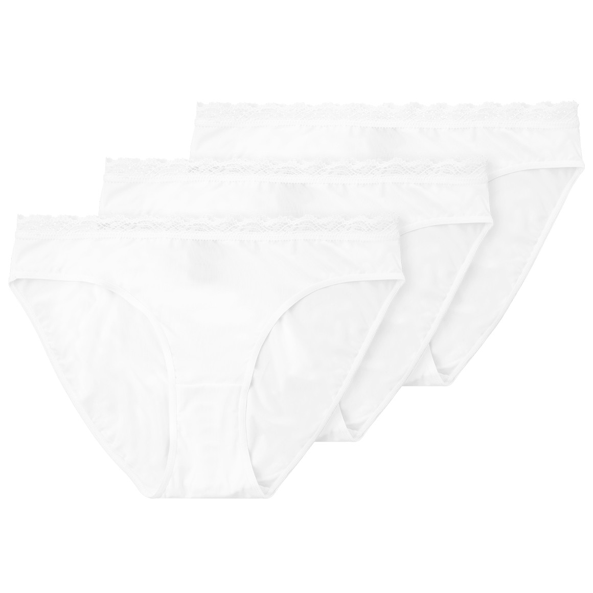 3 Dames slips met kant