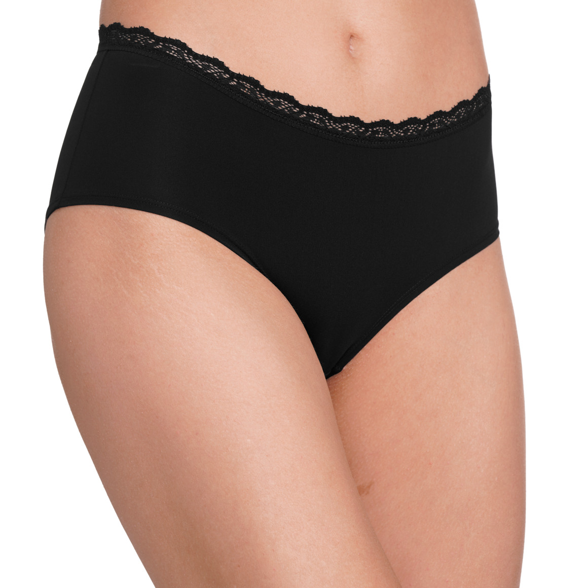 3 Damen Pantys mit Spitzenbund