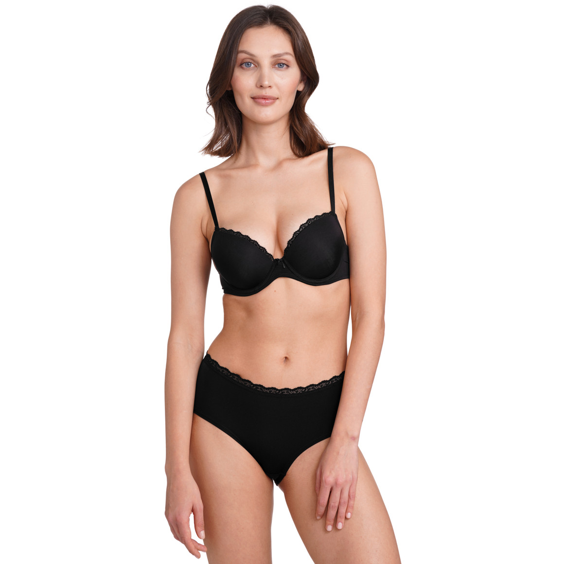 3 Damen Pantys mit Spitzenbund