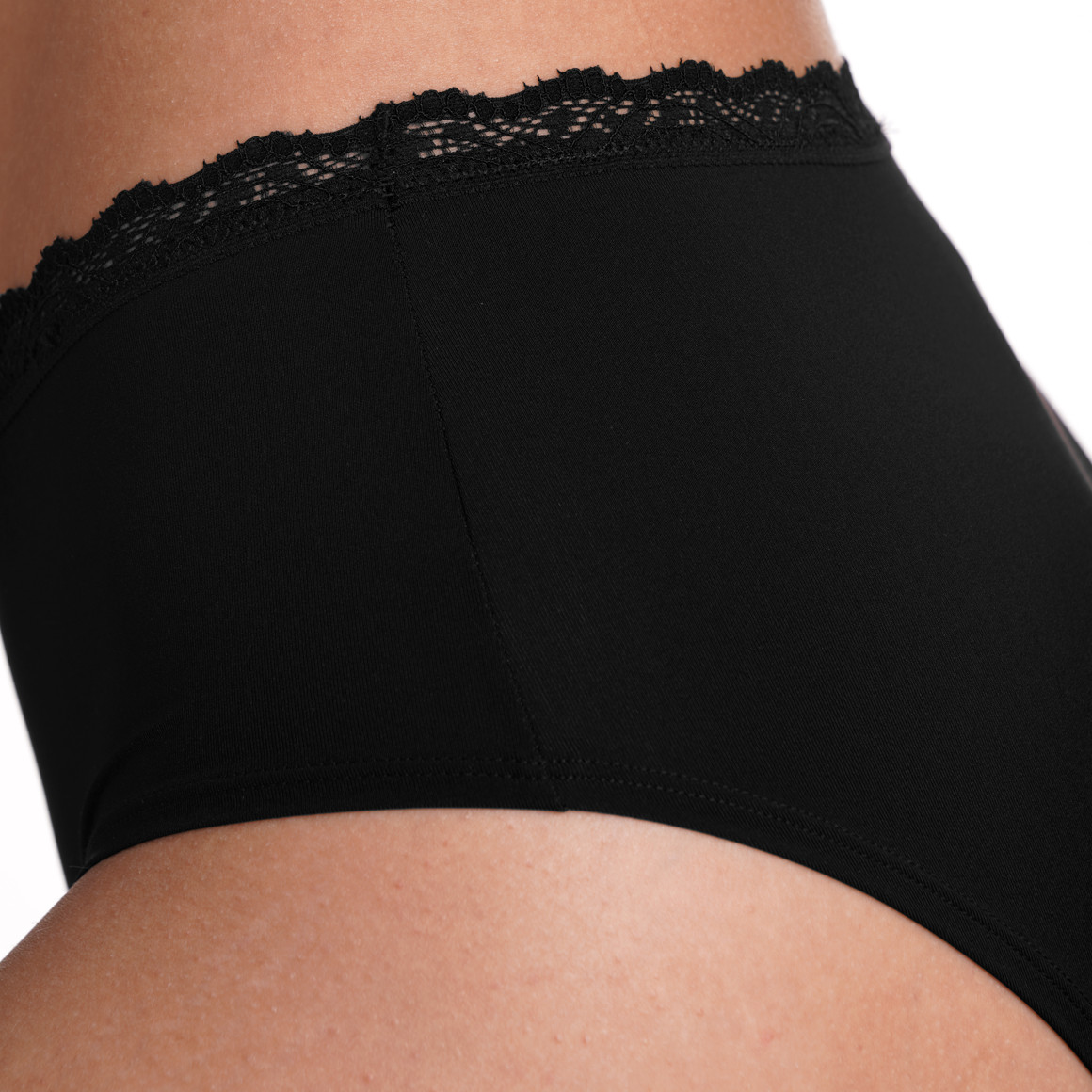 3 Damen Pantys mit Spitzenbund