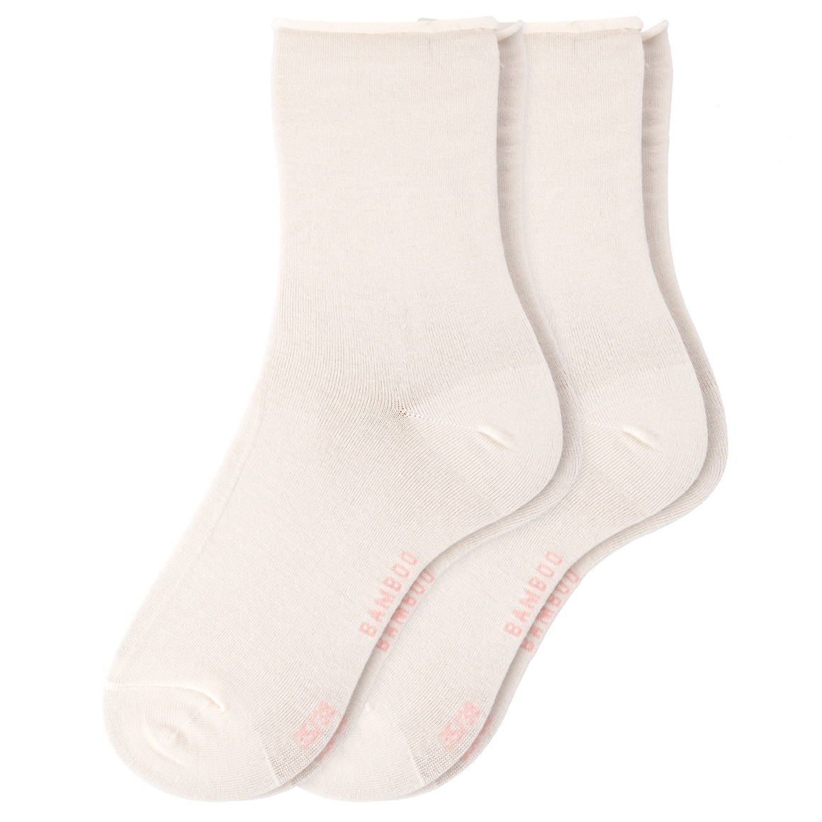 2 Paar Damen Socken mit Viskose aus Bambus