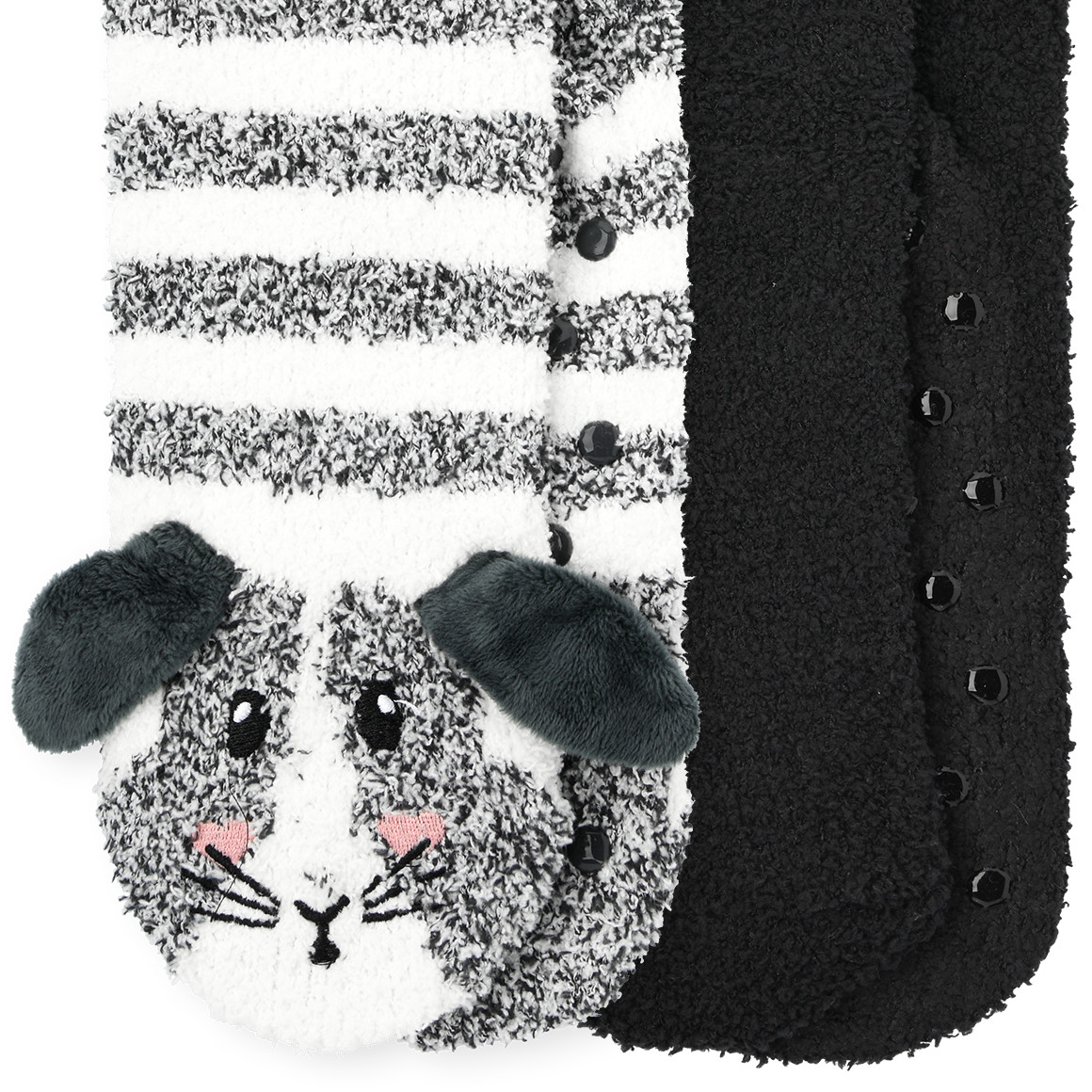 2 Paar Damen Kuschelsocken mit ABS-Noppen