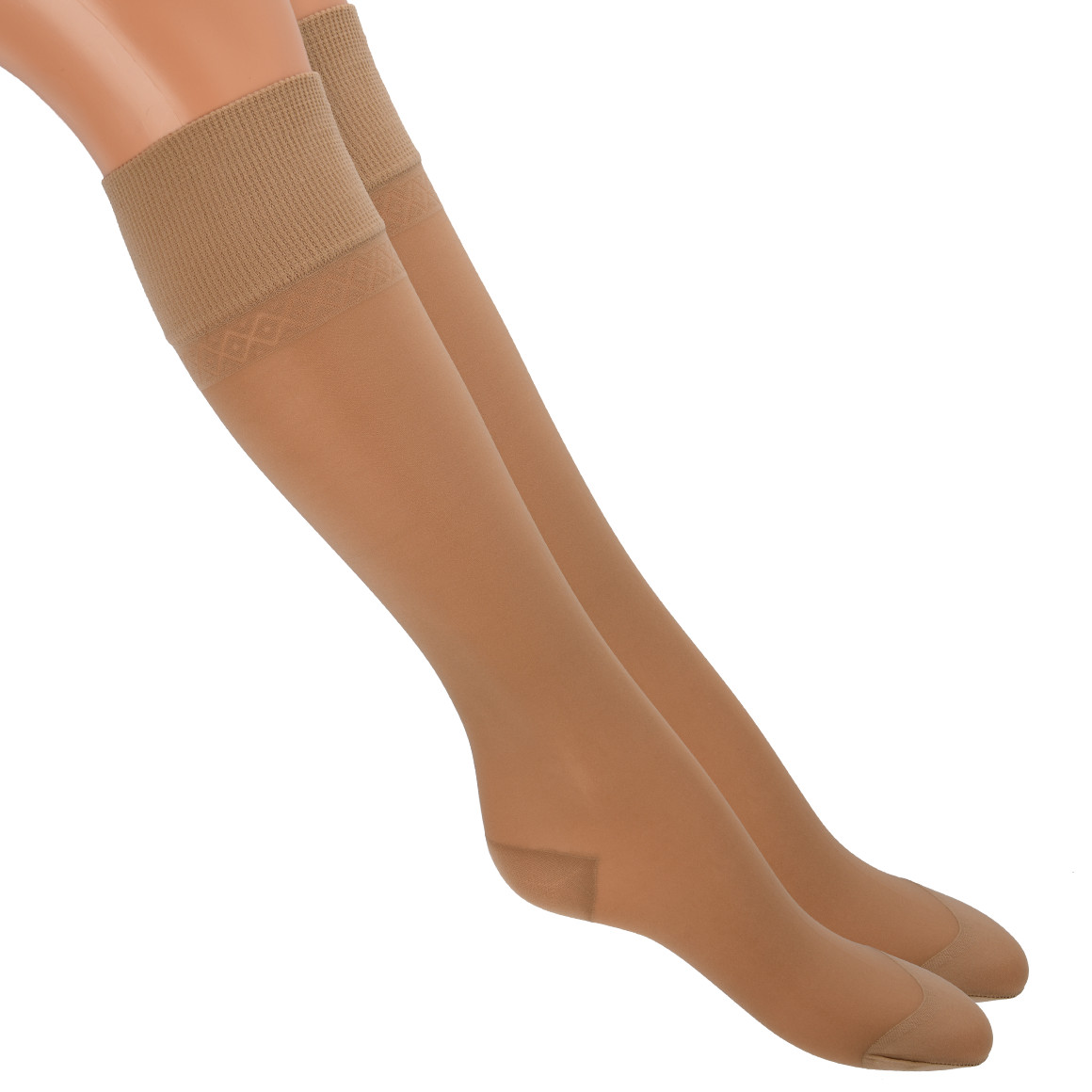 1 Paar Damen Stützkniestrümpfe 40 DEN