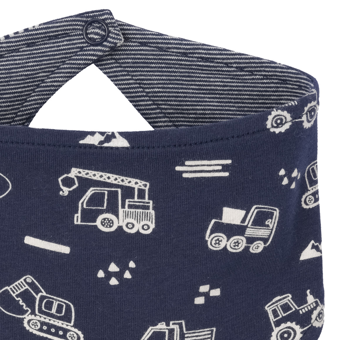 Bandana voor baby’s met bouwprint