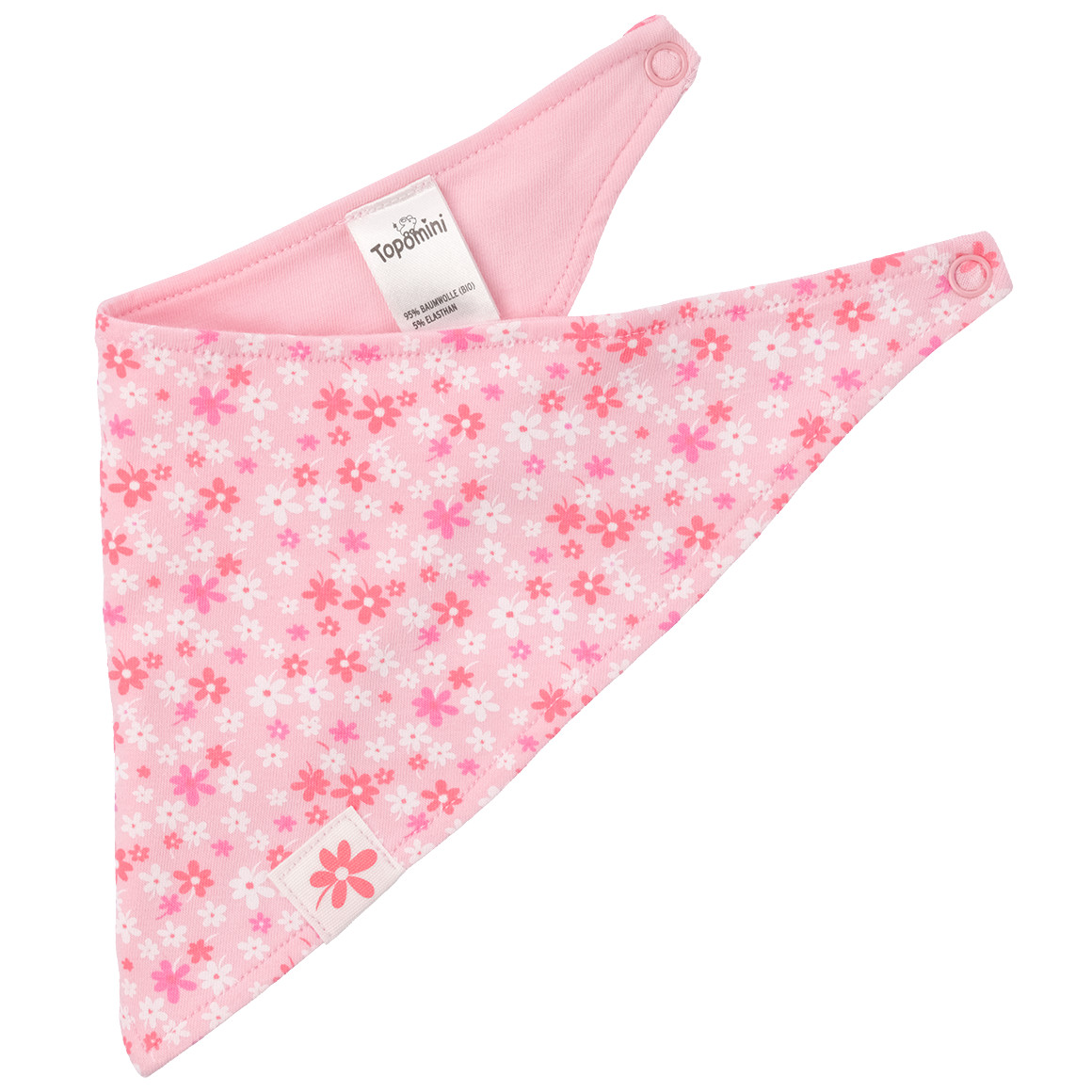 Bandana voor baby’s met bloemenprint