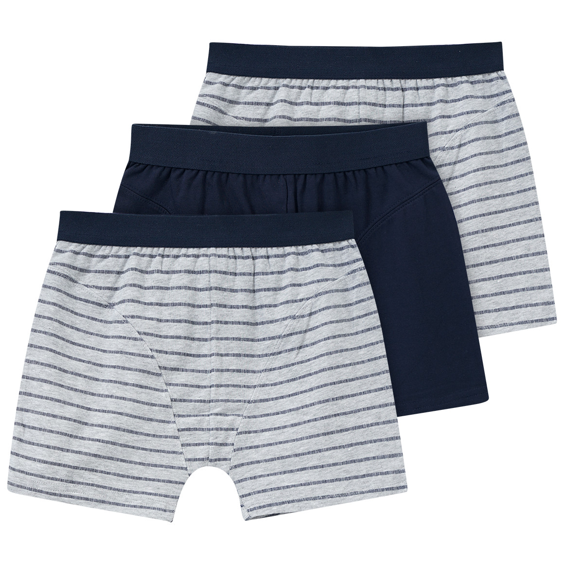 3 Jungen Boxer, dunkelblau / hellgrau, Gr. 146/152, Kleinkinder, Ernsting's family