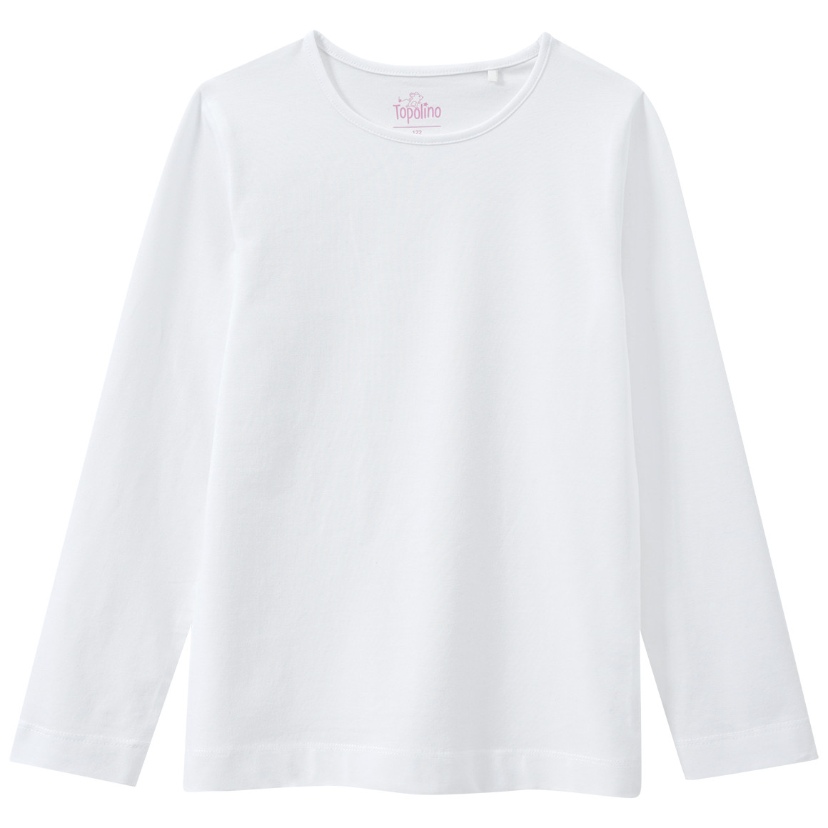 Mädchen Langarmshirt im Basic-Look