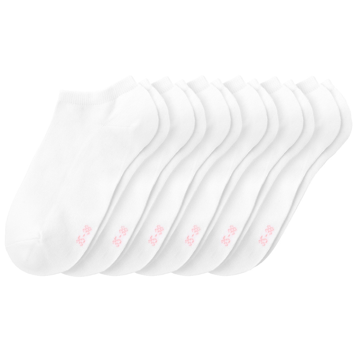 6 Paar Damen Sneaker-Socken unifarben