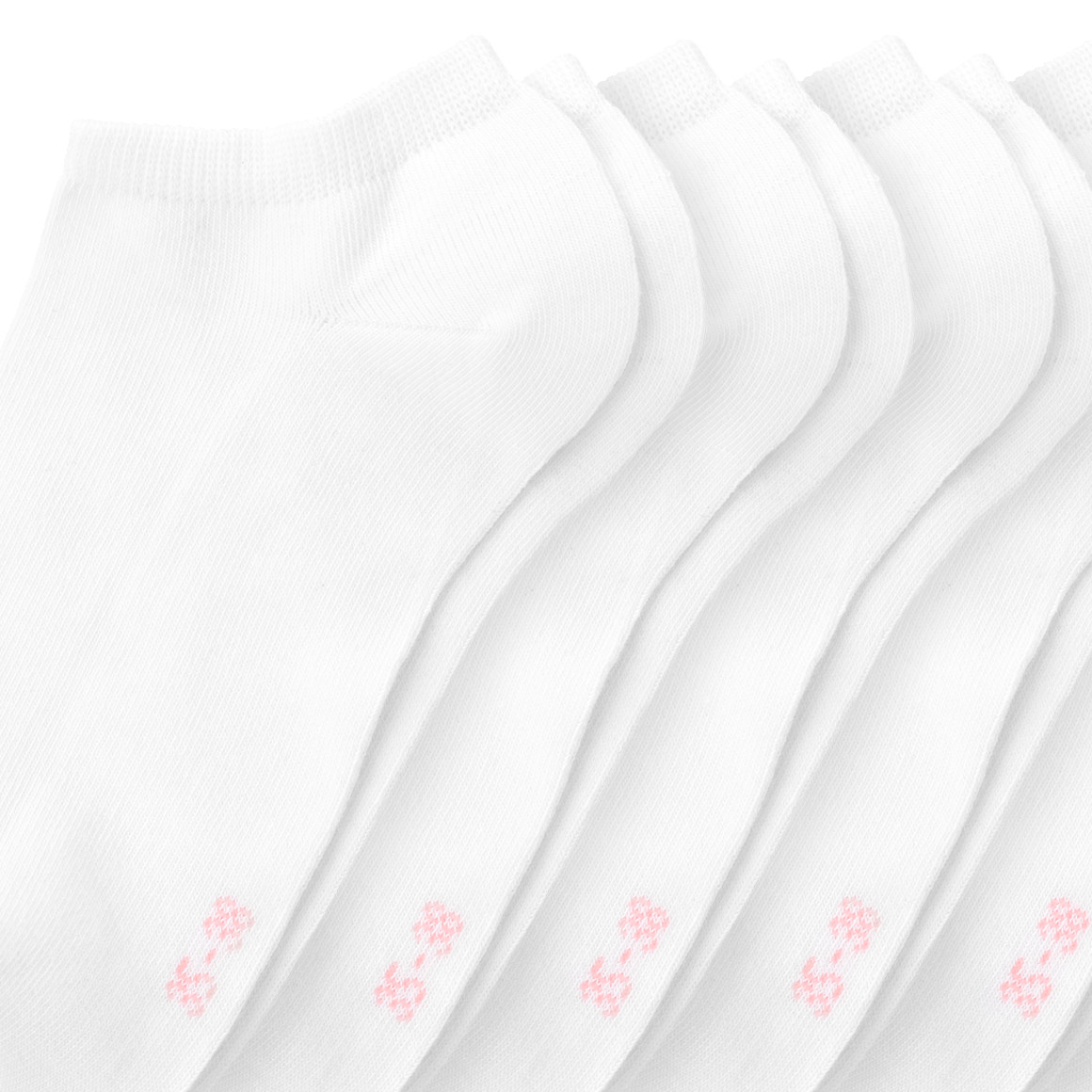 6 Paar Damen Sneaker-Socken unifarben