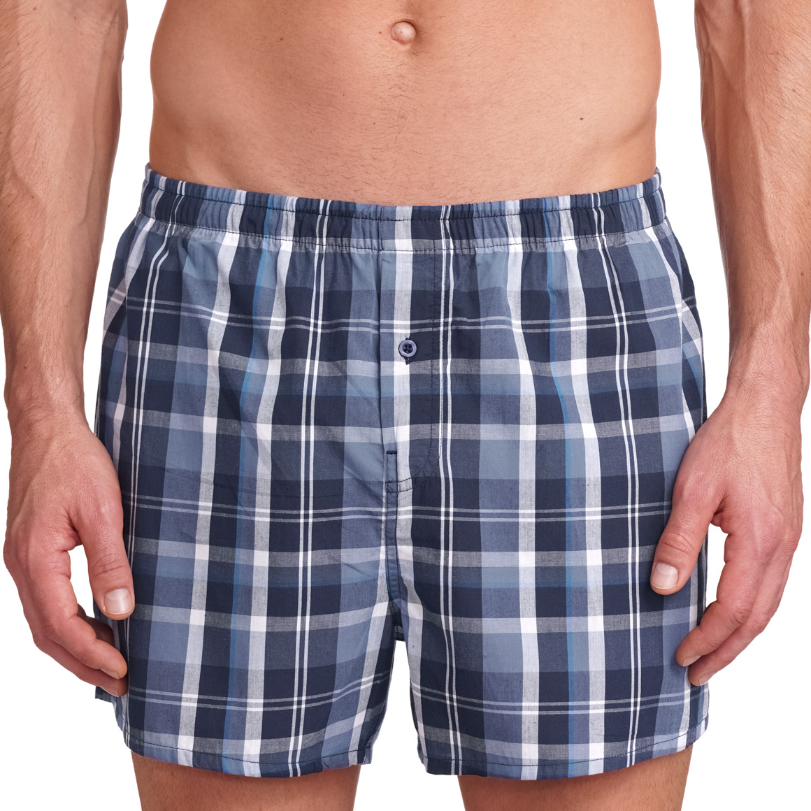 Boxershorts voor heren met ruitenpatroon
