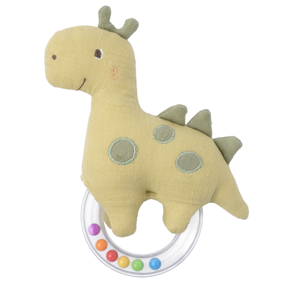 Rammelaar voor baby's in dinosaurusdesign
