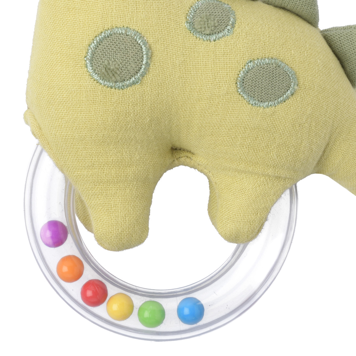 Rammelaar voor baby's in dinosaurusdesign